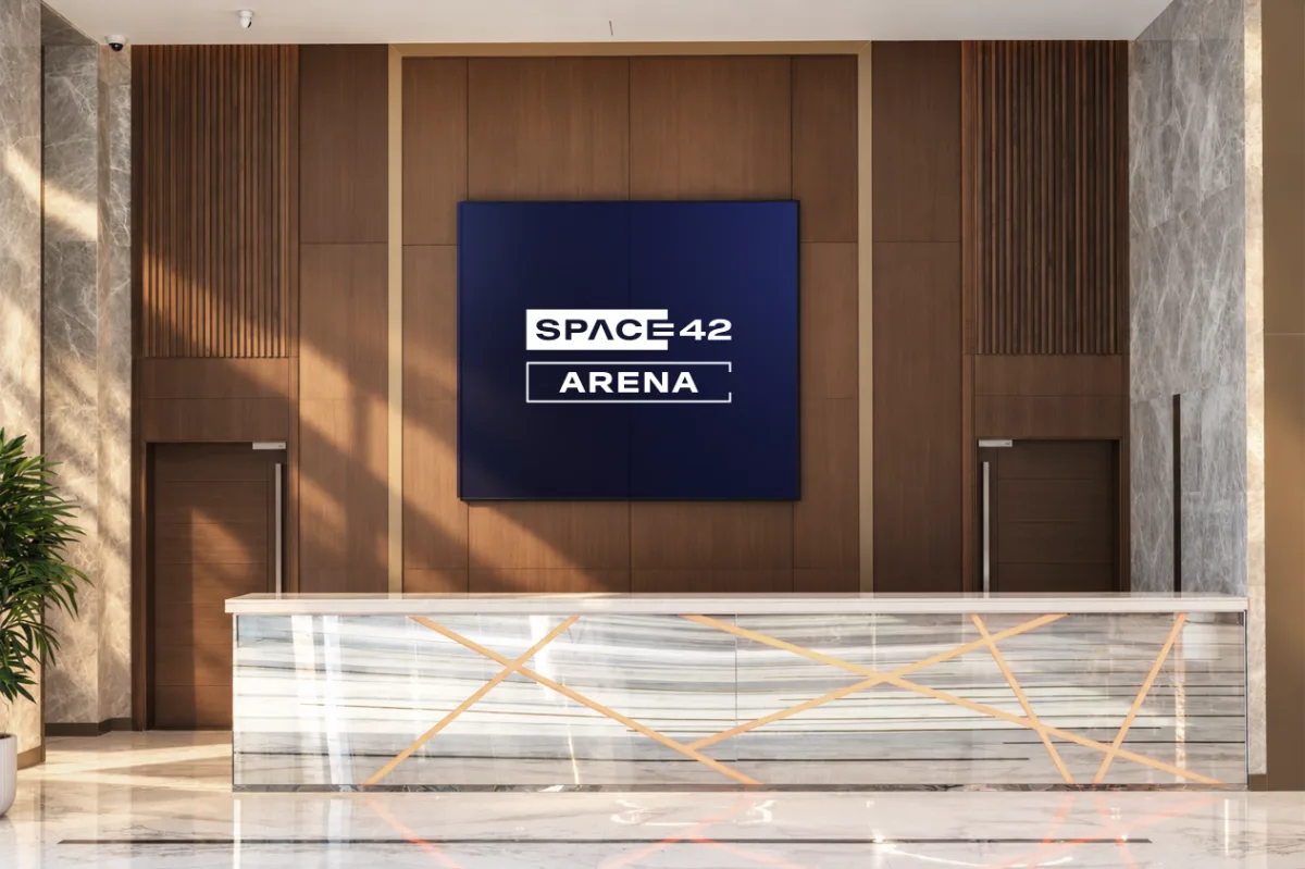 مكتب الاستقبال في ردهة Space42 Arena